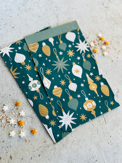 Papier Taschen  •Weihnachtskugeln• 10 Stk