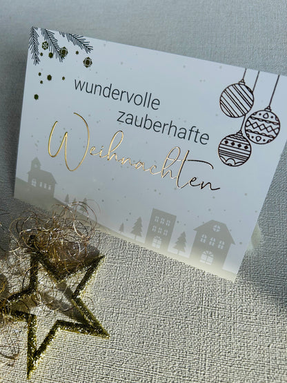 Karte  • zauberhafte Weihnachten nude •