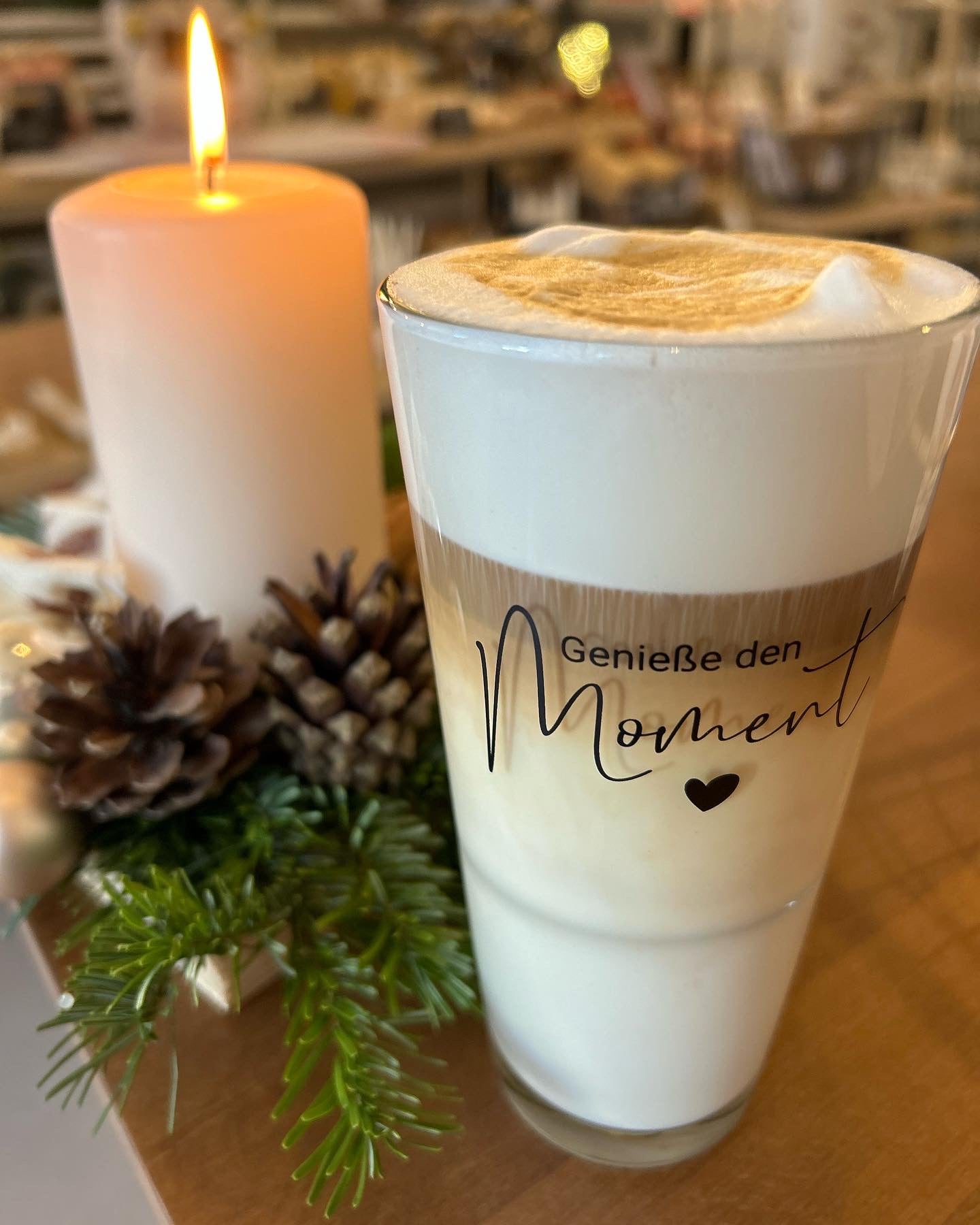 Glas Latte Macciato – suessverpackt