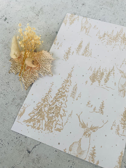 Papier Taschen  •Winterwald • 10 Stk